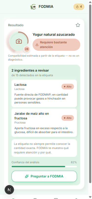 Resultado de un escaneo con FODMIA